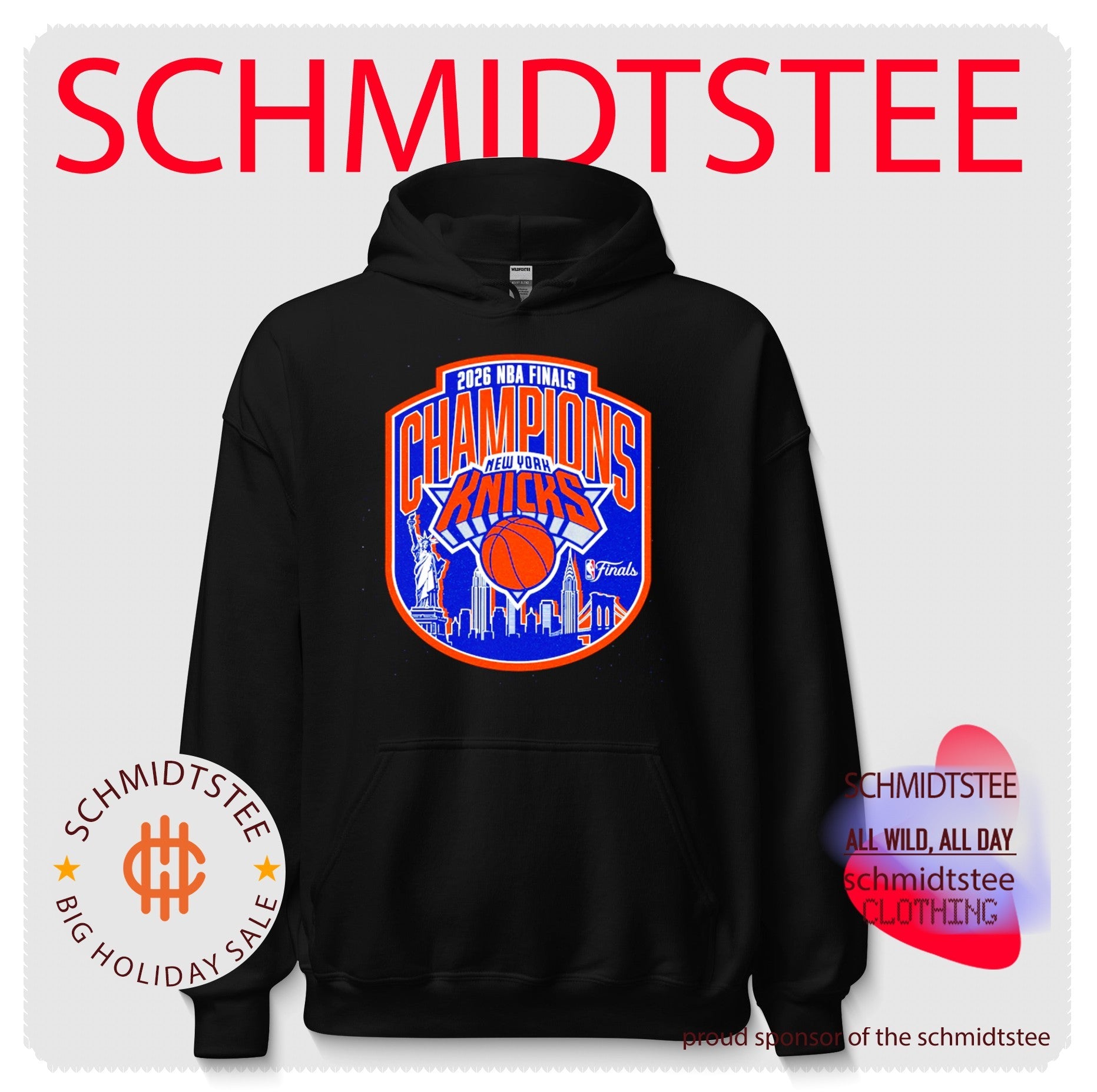 New York Knicks 2026 NBA Finals Champions logo skyline shirt