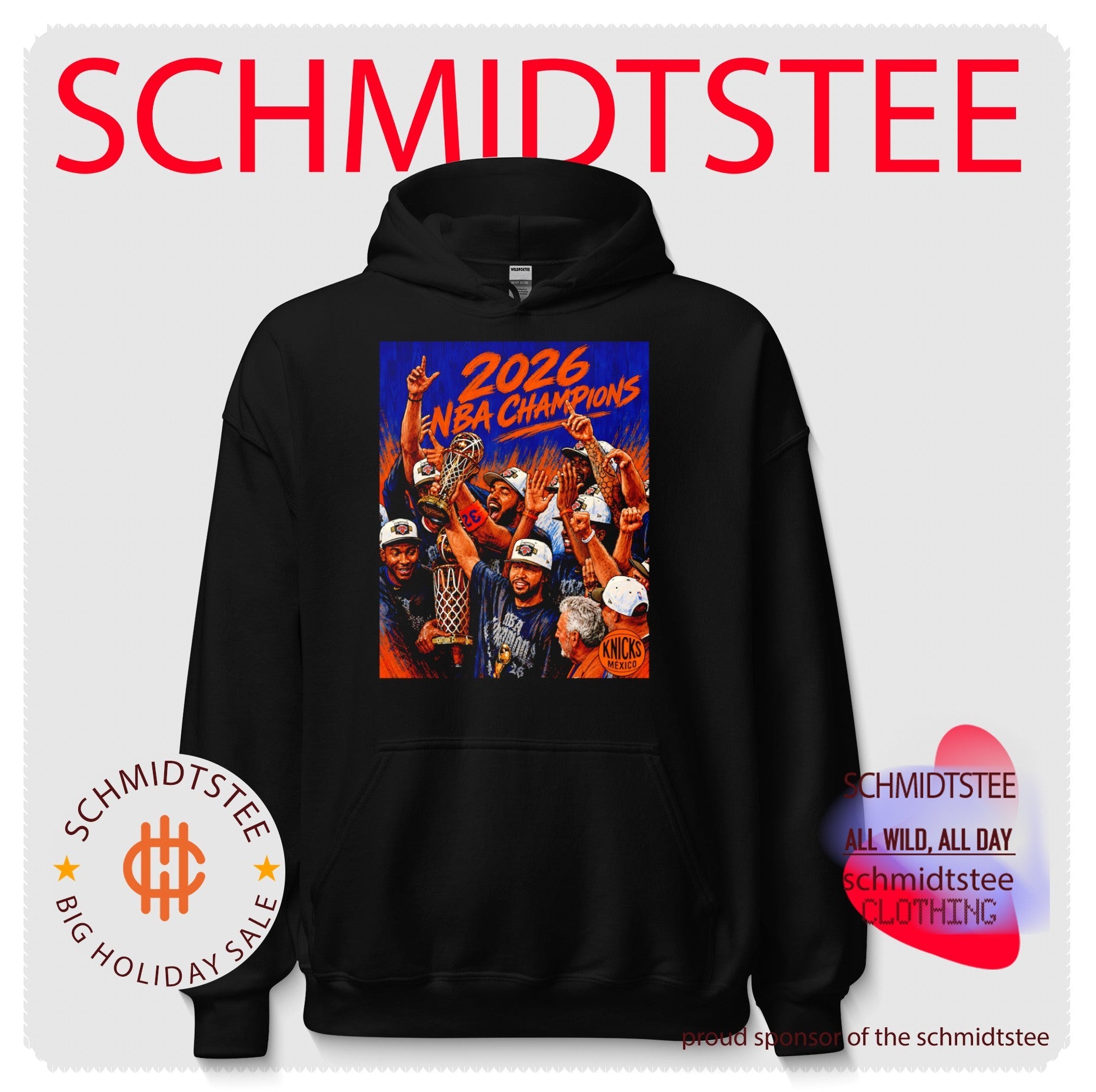 New York Knicks 2026 NBA World Champions celebration paint shirt
