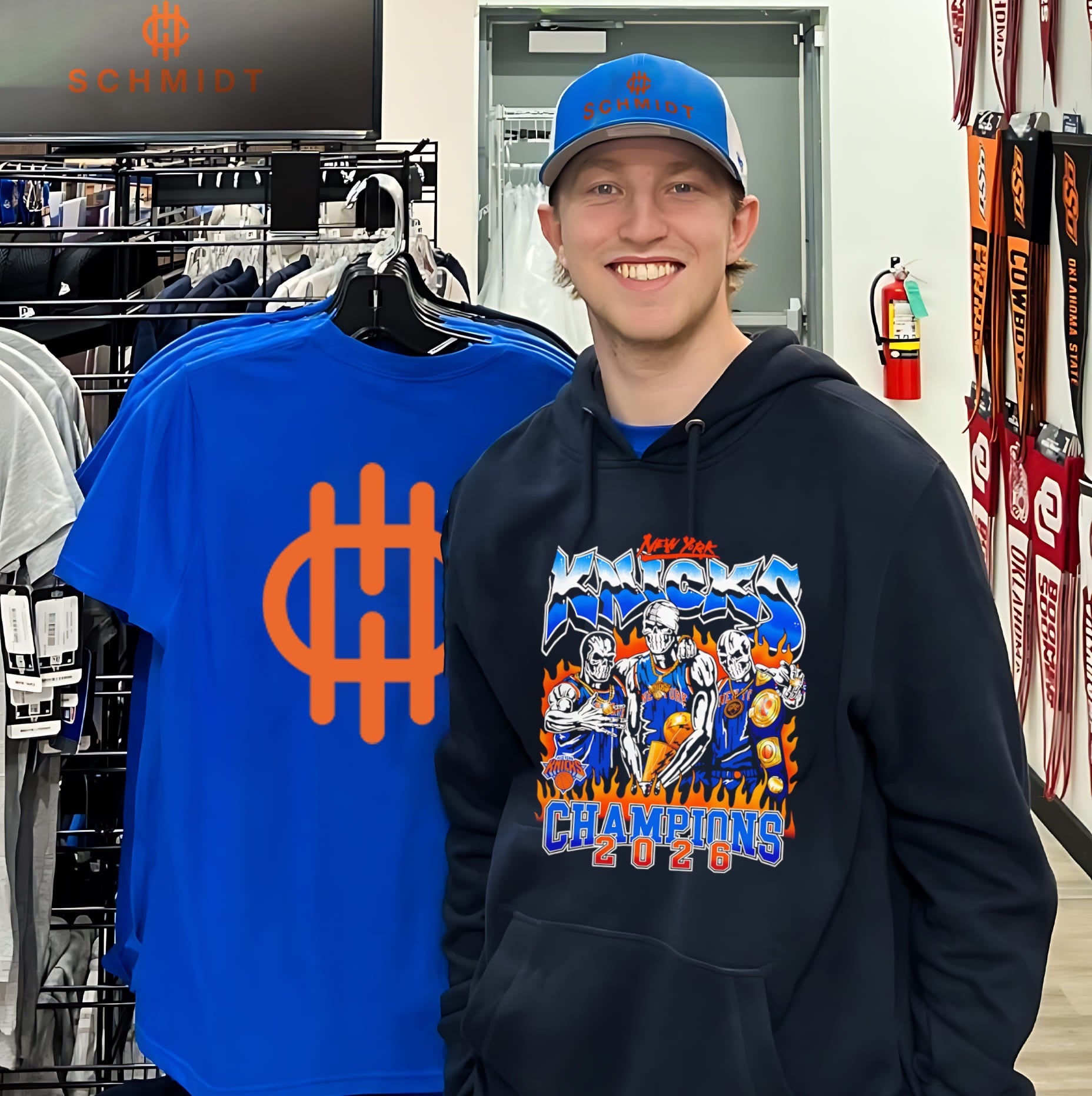 New York Knicks 2026 Nba Finals Champions skeleton shirt