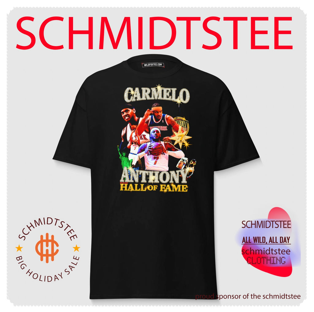 New York Knicks Carmelo Anthoney hall of fame bootleg style shirt
