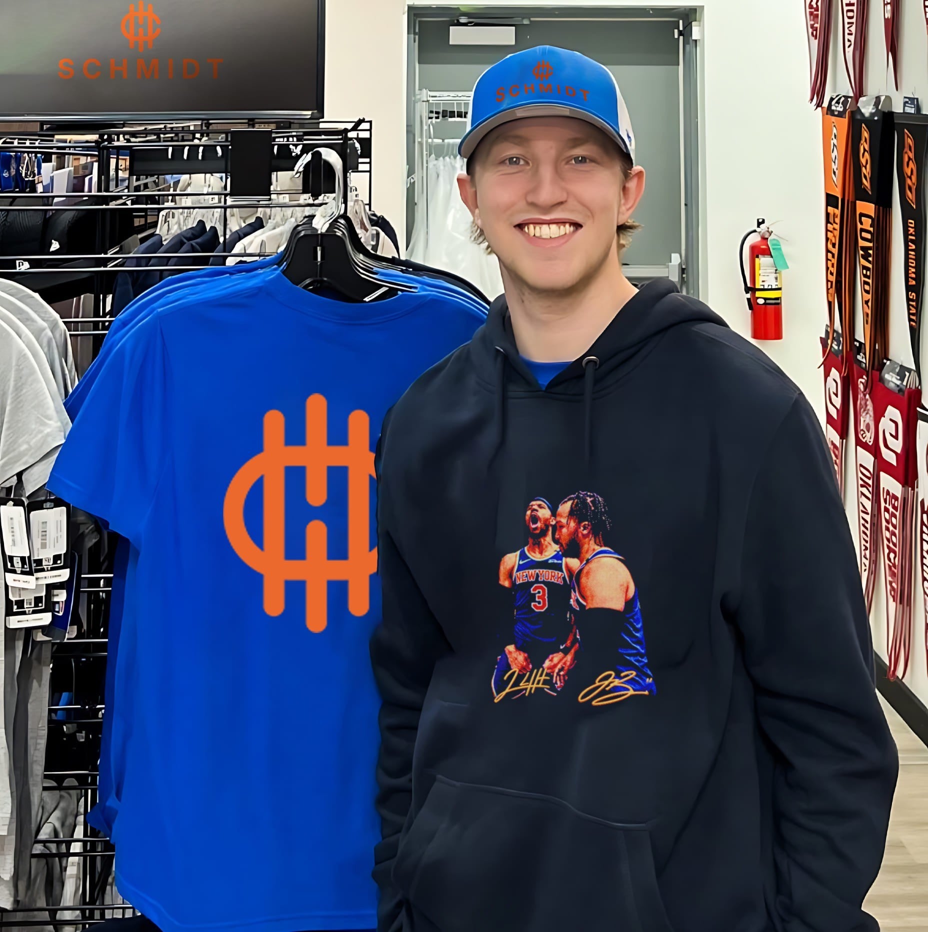 New York Knicks Jalen Brunson and Josh Hart retro shirt