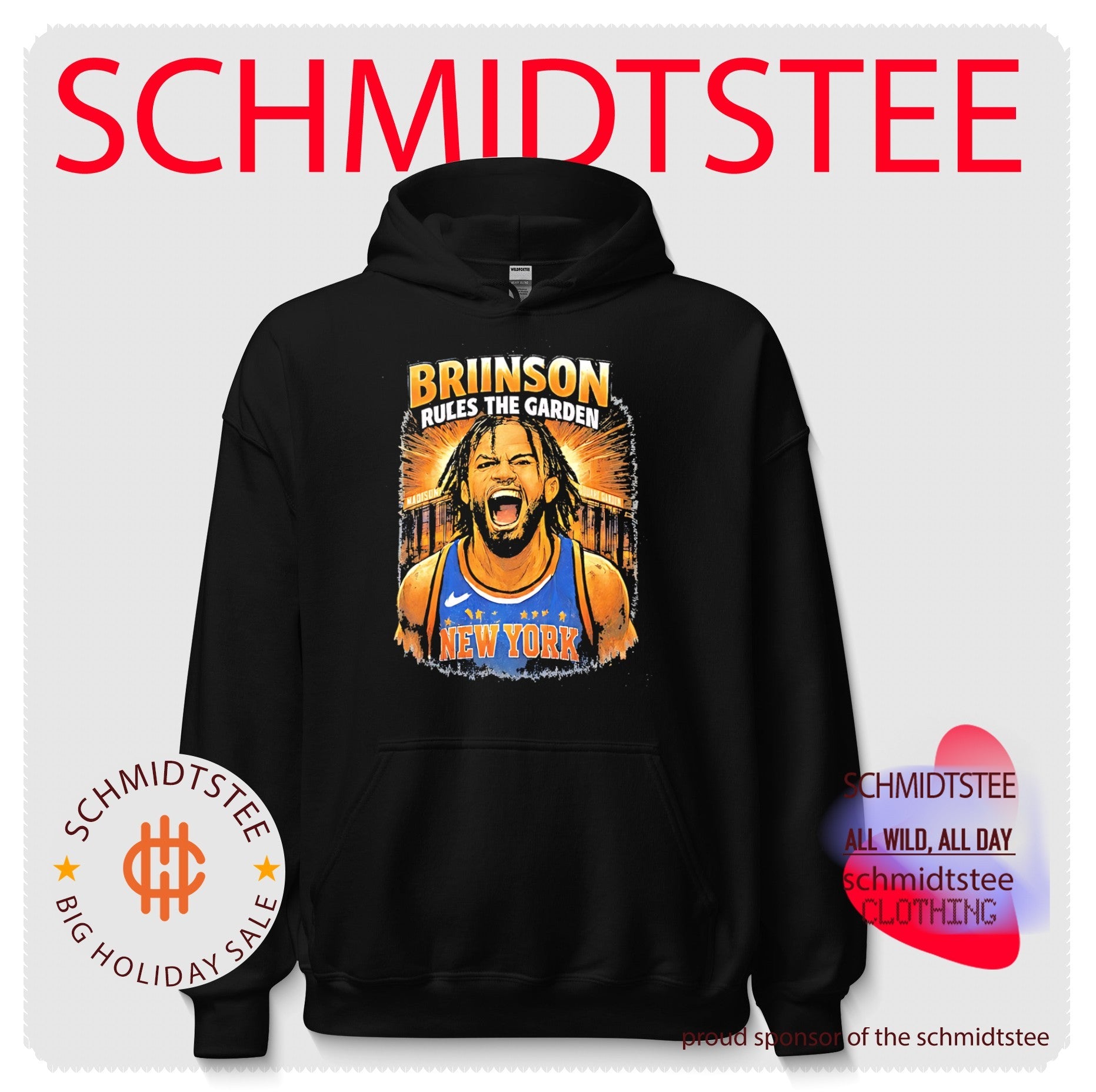 New York Knicks Jalen Brunson rules the garden shouting face shirt