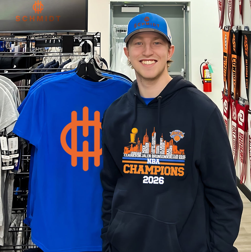 New York Knicks NBA Champions 2026 players name skyline shirt