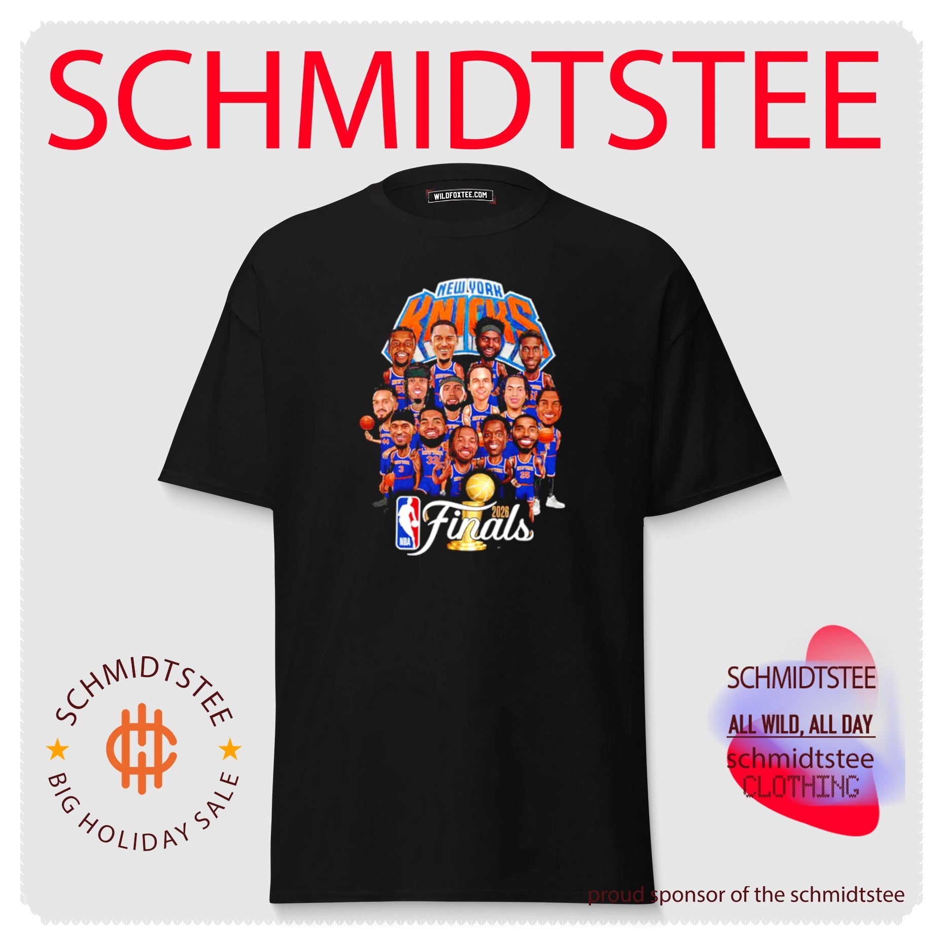 New York Knicks NBA Finals Champions 2026 Caricature shirt