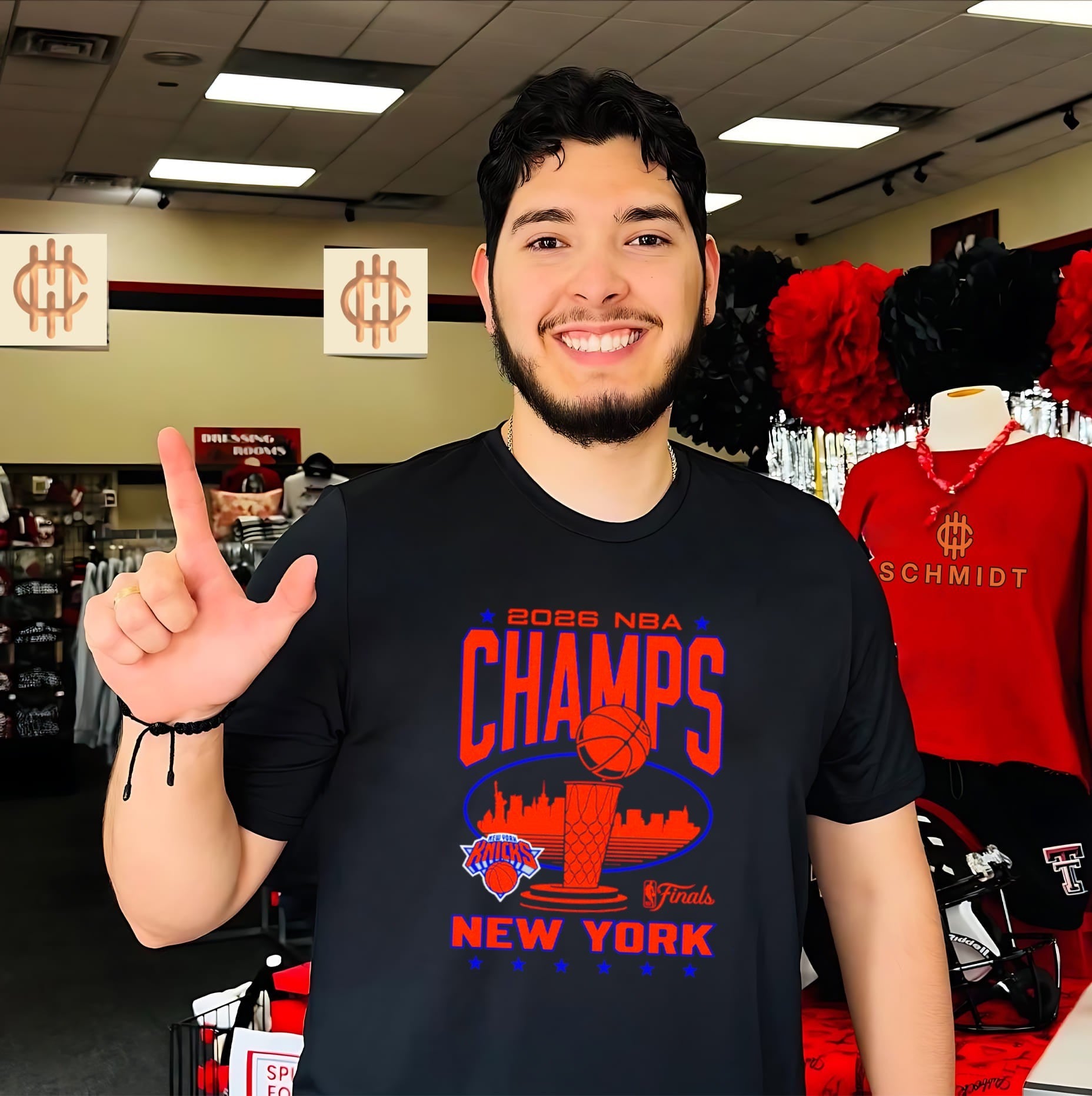 New York Knicks NBA Finals Champions 2026 Trophy Skyline shirt