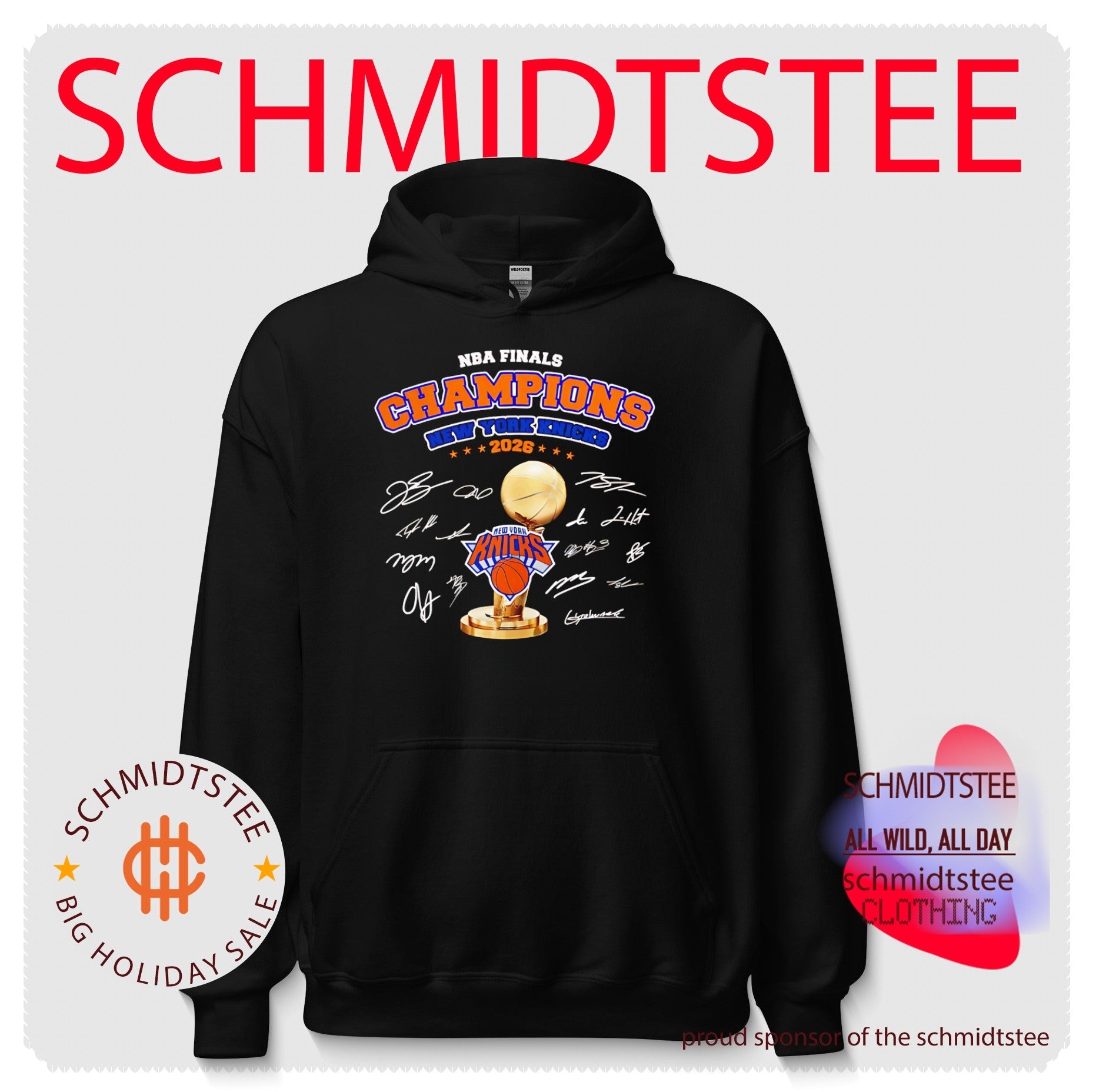 New York Knicks NBA Finals Champions 2026 trophy signature shirt