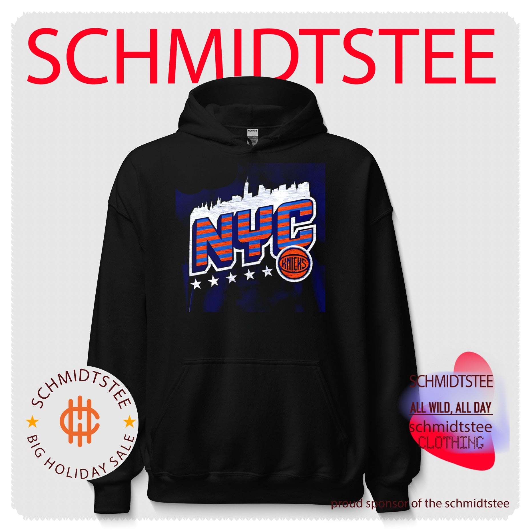New York Knicks NYC skyline graphic shirt