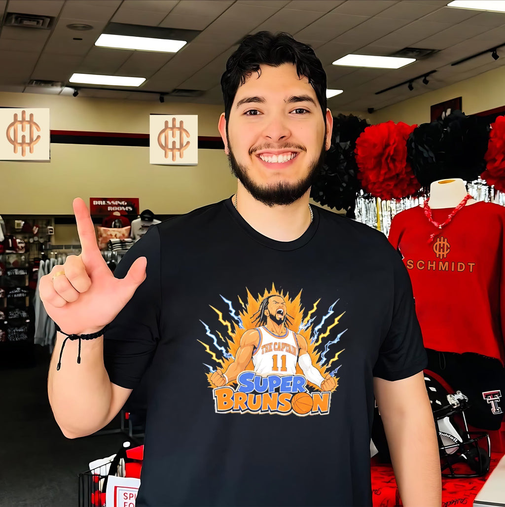 New York Knicks Super Brunson Son Goku anime parody shirt