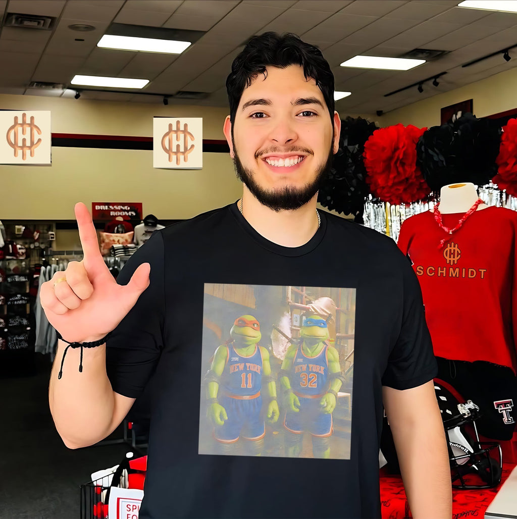 New York Knicks features Teenage Mutant Ninja Turtles retro shirt
