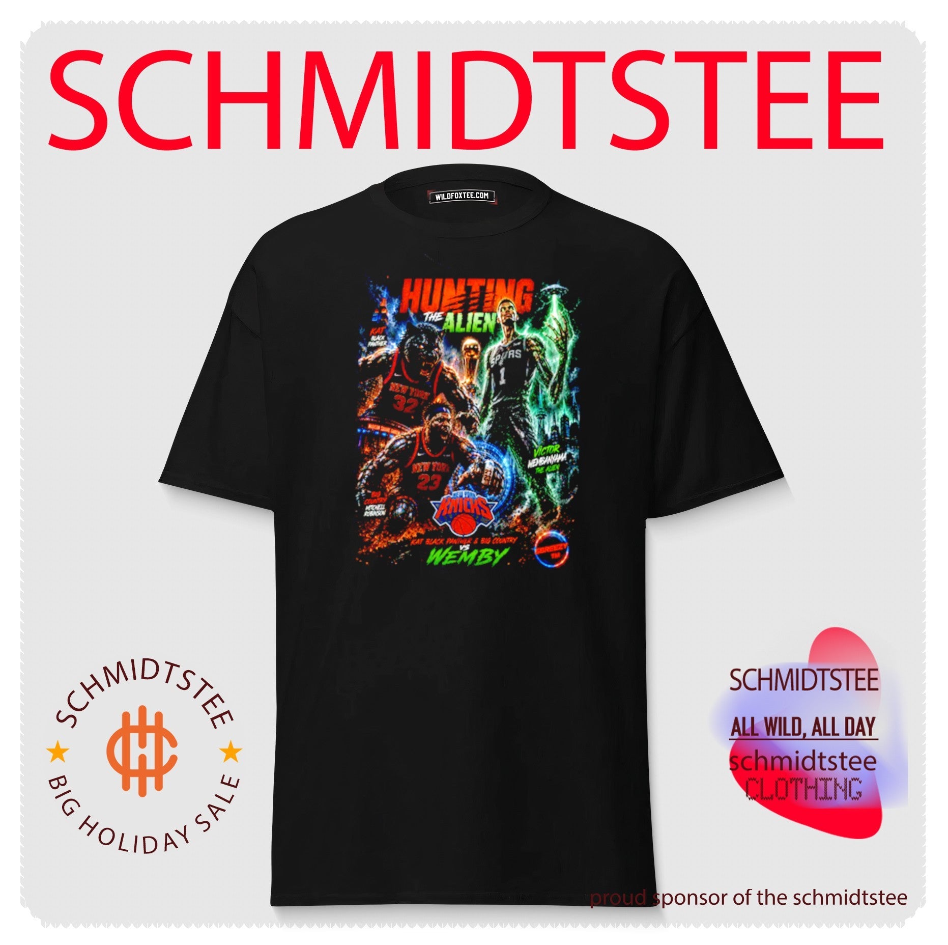 New York Knicks hunting the Alien team members illustration shirt