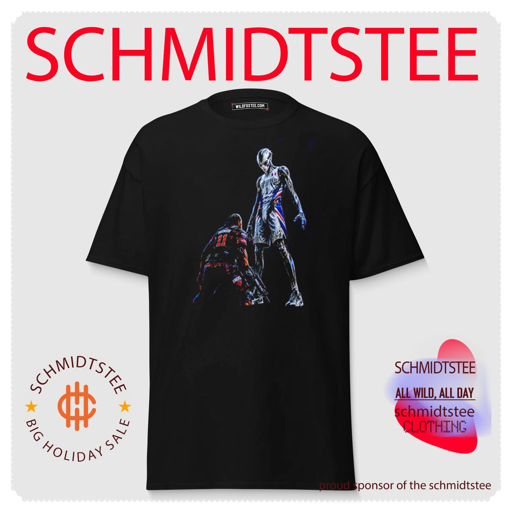 New York Knicks soldier vs San Antonio Spurs alien illustration shirt