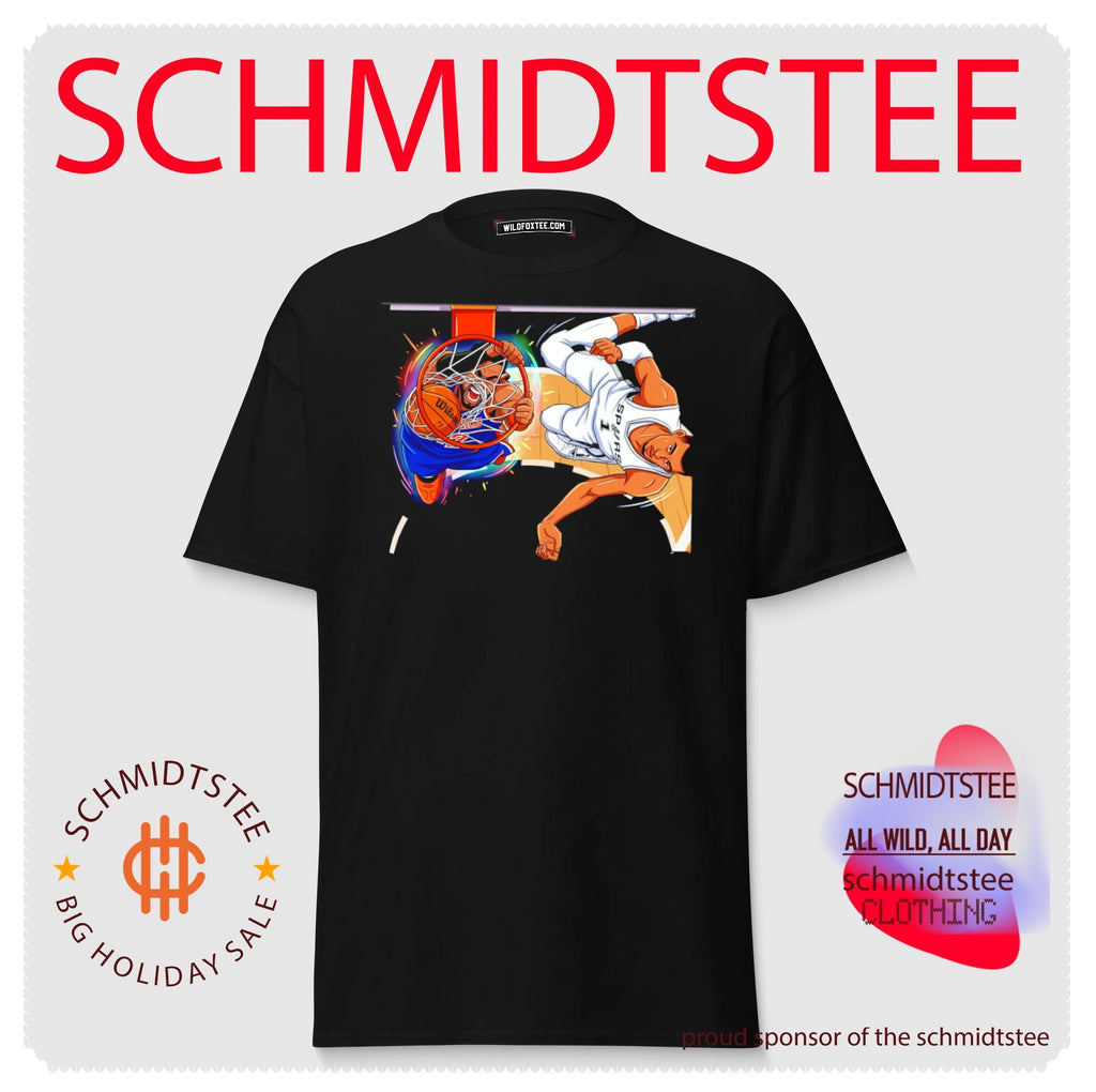 New York Knicks vs San Antonio Spurs comic style shirt