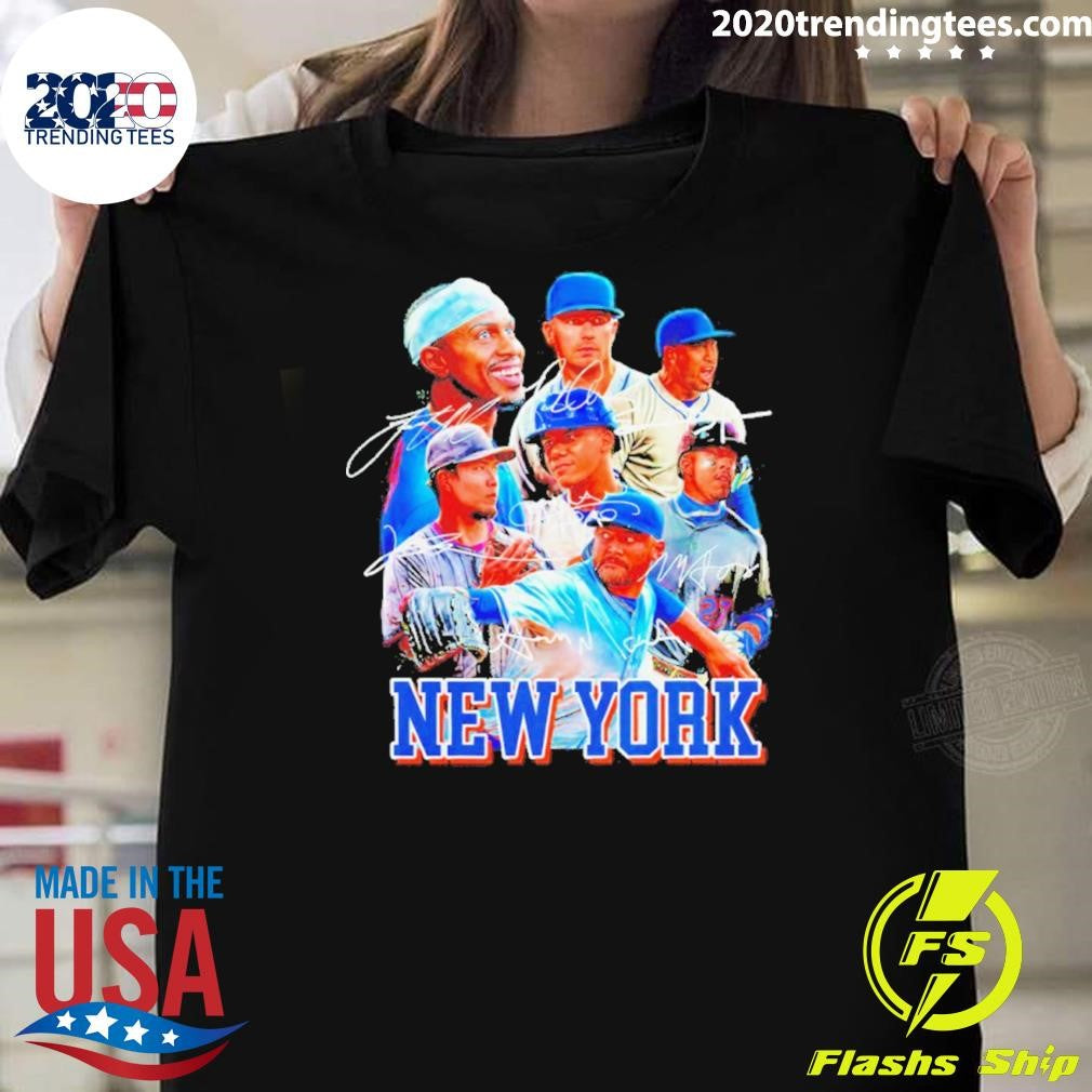 New York Mets Players Signature Vintage Shirt