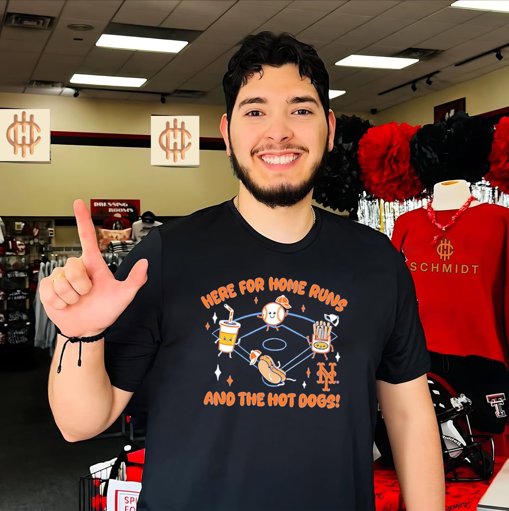 New York Mets Snack here for home runs and the hot dogs shirt