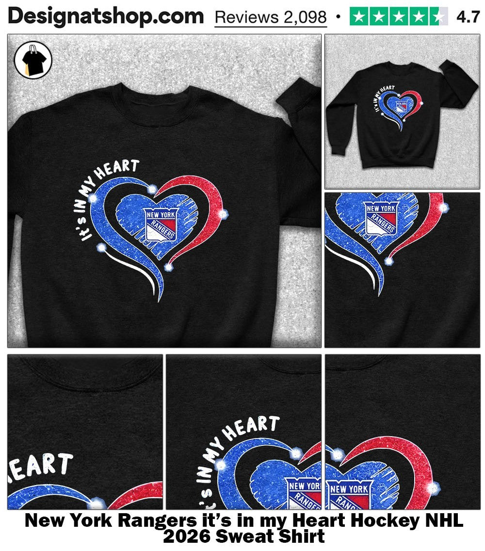 New York Rangers it’s in my Heart Hockey NHL 2026 shirt