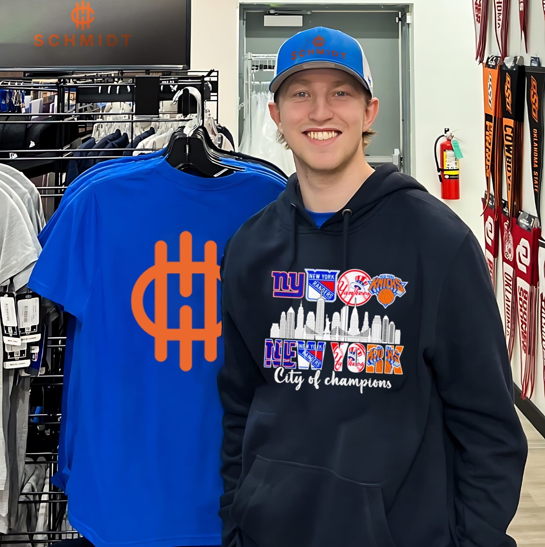 New York Sports City of Champions skyline shirt