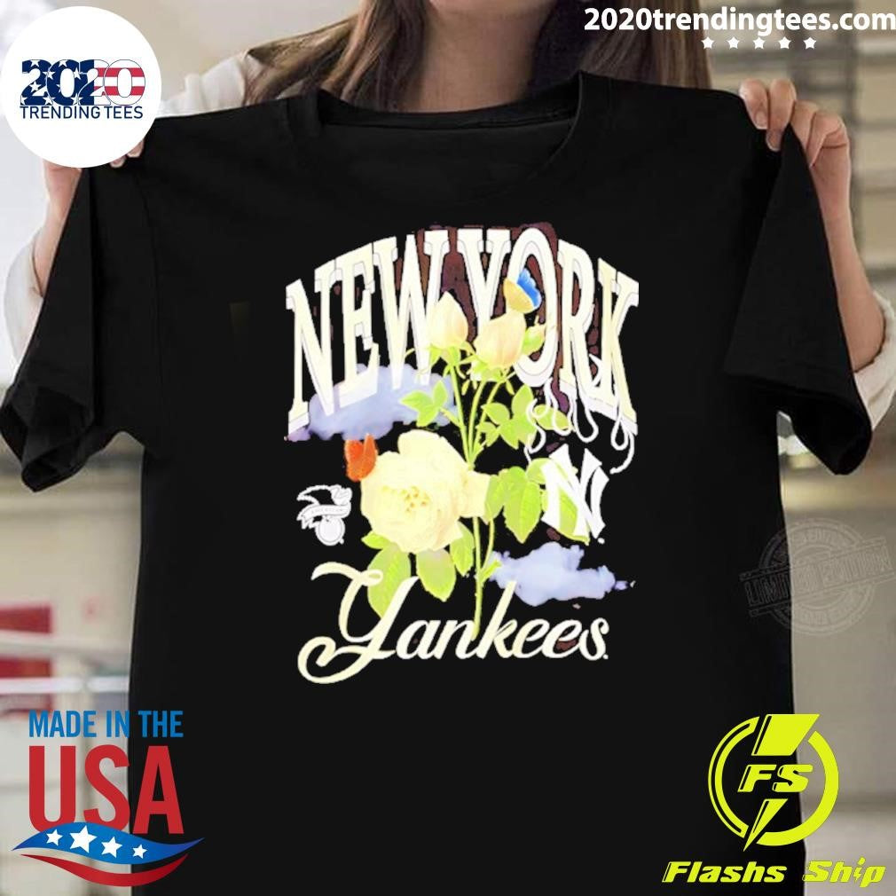 New York Yankees Baseball Floral Vintage Shirt