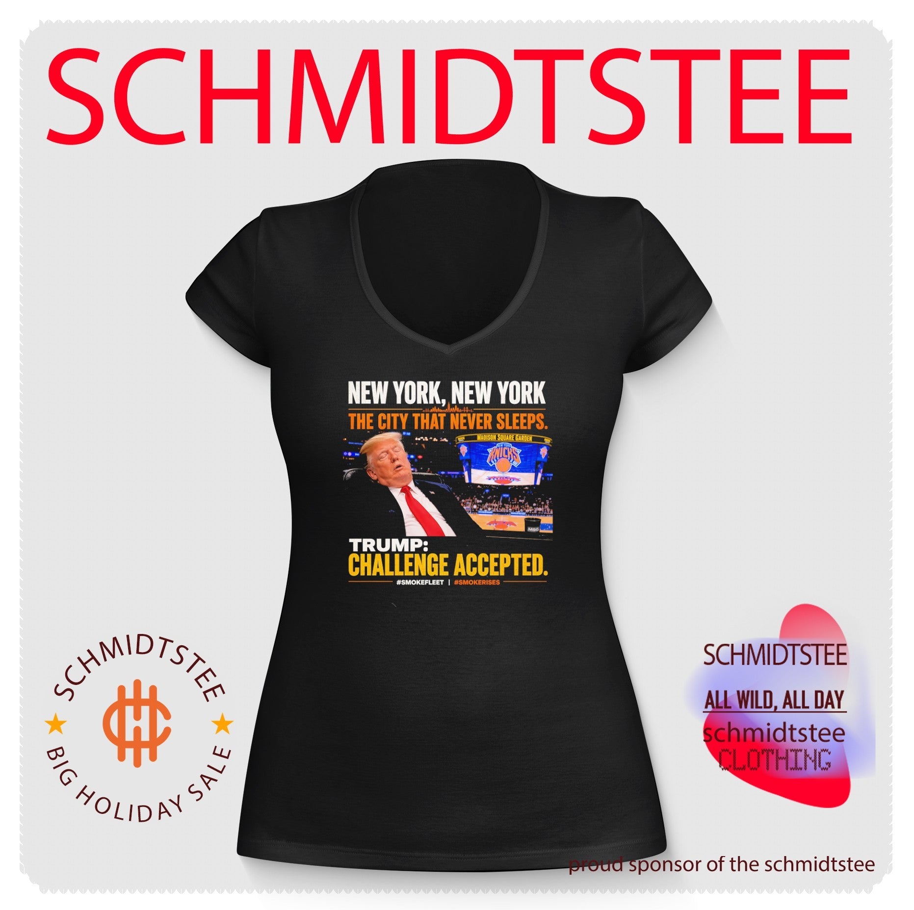 New York the city that never sleeps Trump challenge accepted retro shirt
