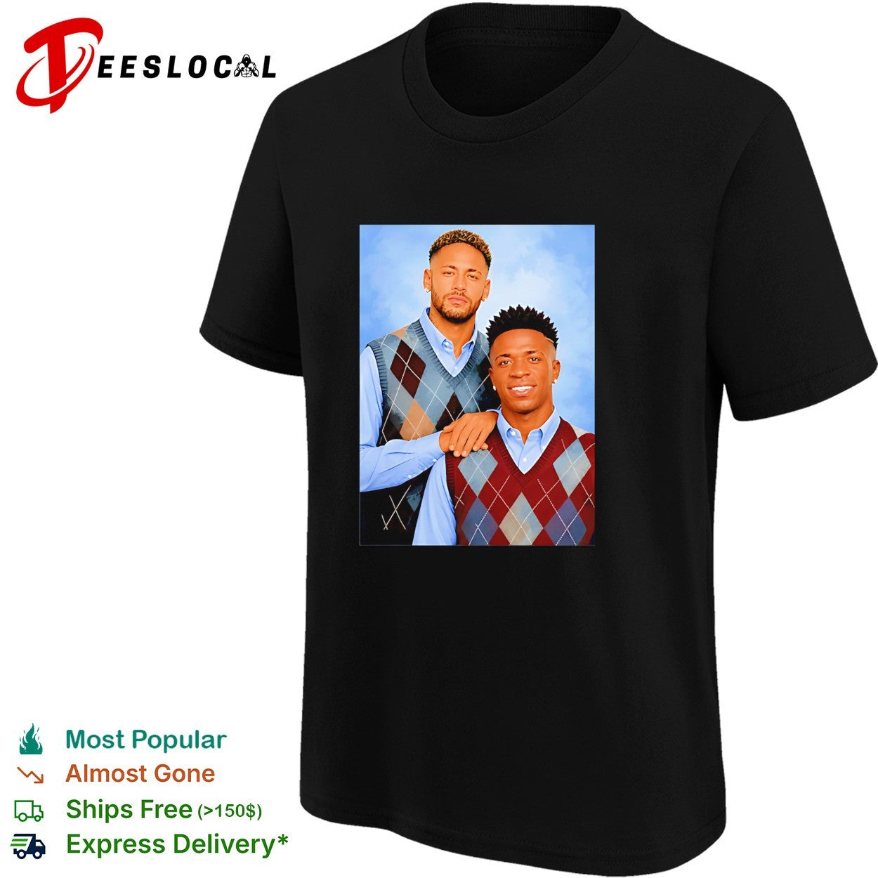 Neymar and Vinicius Junior Brazil National Football Team 2026 step brothers shirt