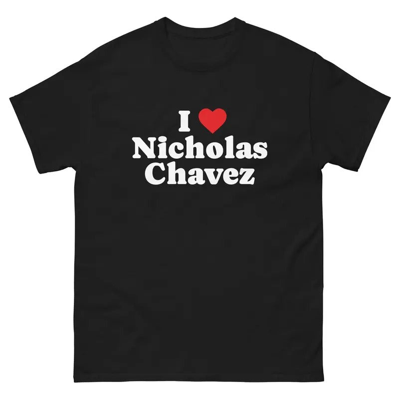 Nicholas Chavez Shirt Cotton Menswear Streetwear Casual Tshirt Hoodie Sweatshirt | PrintMintTees.com