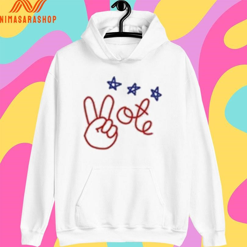 Nicolle Wallace Wearing Peace Vote Shirts