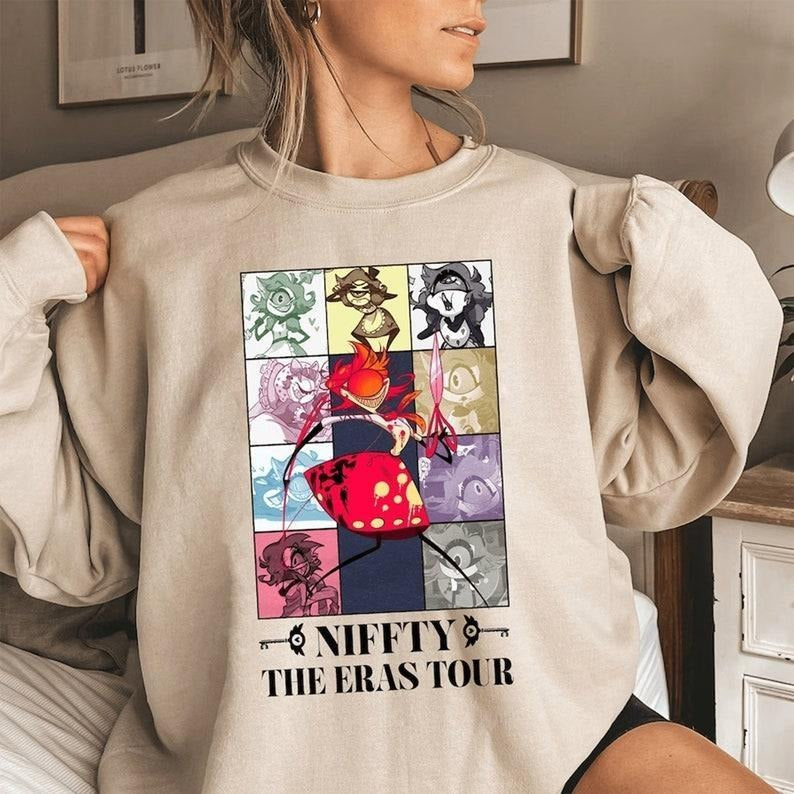 Niffty The Eras Tour Hazbin Hotel Sweatshirt Crewneck Shirt Hoodie | PrintMintTees.com