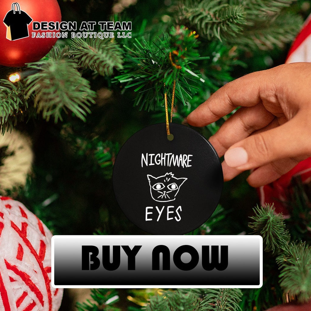 Nightmare Eyes text shirt