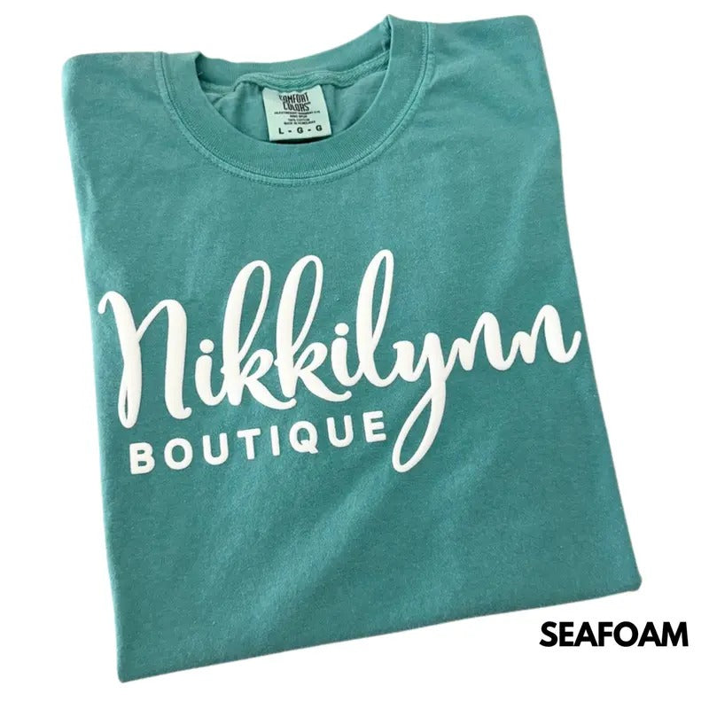 Nikkilynn White PUFF Comfort Colors 'NLB' T-Shirts, Hoodie, Sweatshirt