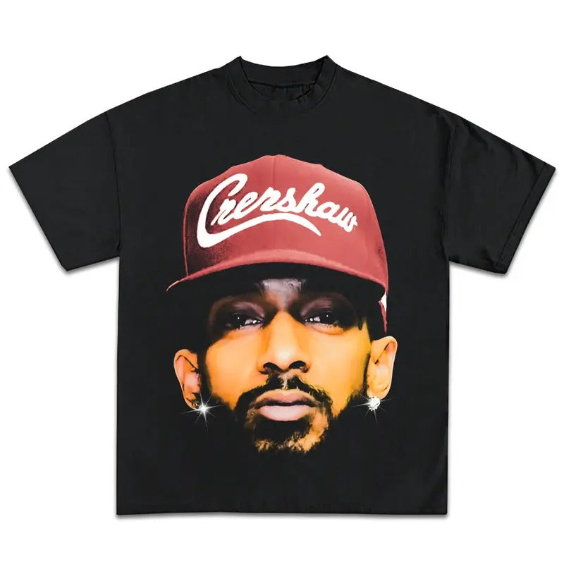 Nipsey Hussle Big Head Graphic T-Shirt Vintage Rapper Graphic Tee Rap Hip Hop Concert Merch Men Women Menswear Top Hoodie...