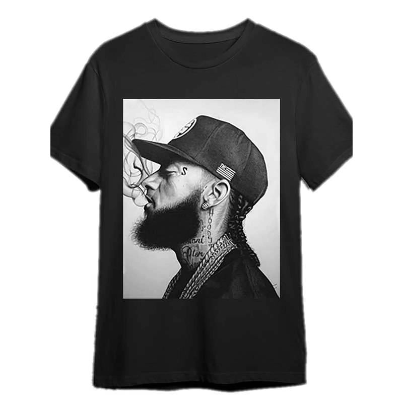 Nipsey Tshirt, Nipsey tshirt 339551 funny MEN'S short sleeve graphic T-shirt collection black PR Hoodie Sweatshirt
