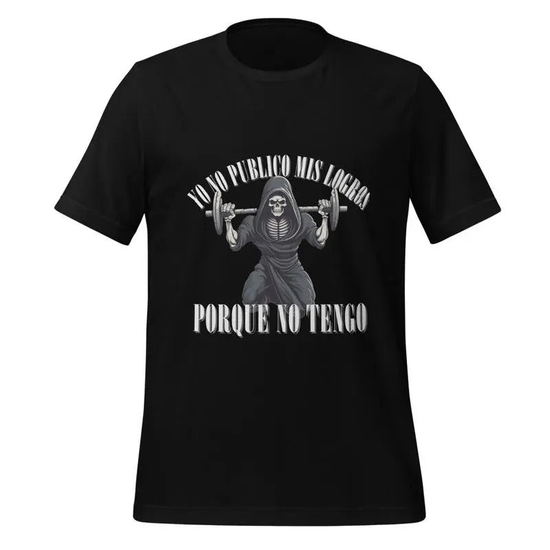 No Publico Mis Logros Meme funny Unisex gym t-shirt Hoodie, Sweatshirt | PrintMintTees.com