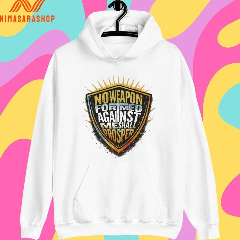 No Weapon Formed Against Me Shall Prosper Shield Shirts