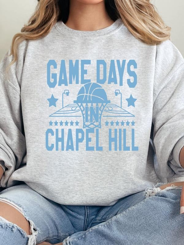 North Carolina Basketball Game Days in Chapel Hill Sweatshirt Shirt Hoodie | PrintMintTees.com