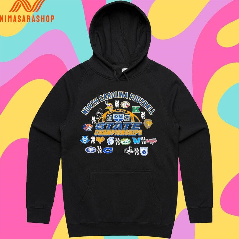 North Carolina Football NCHSAA 2025 State Championships Shirts