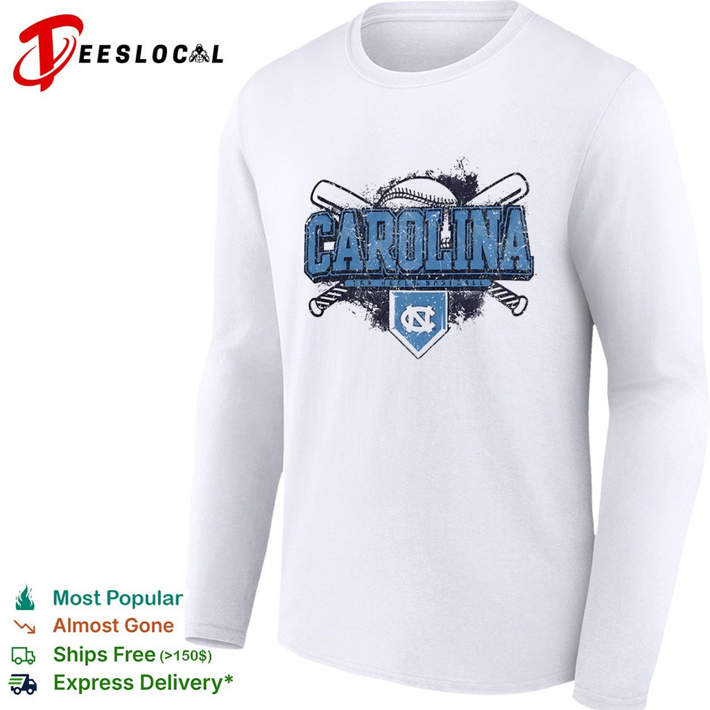 North Carolina Tar Heels Baseball Logo Team shirt