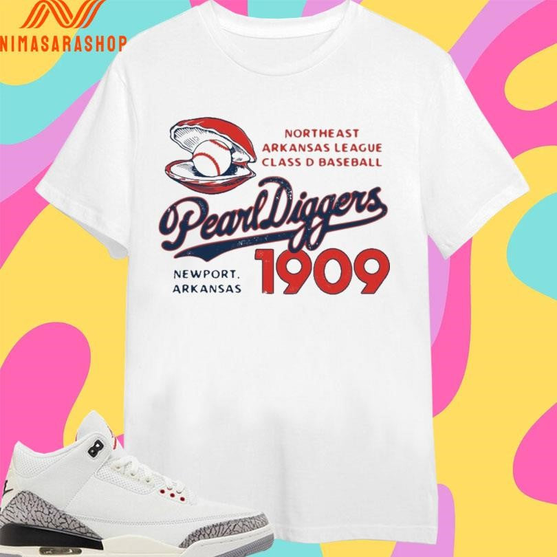Northeast Arkansas League Class D Baseball Pearl Diggers Newport Arkansas 1909 Shirts
