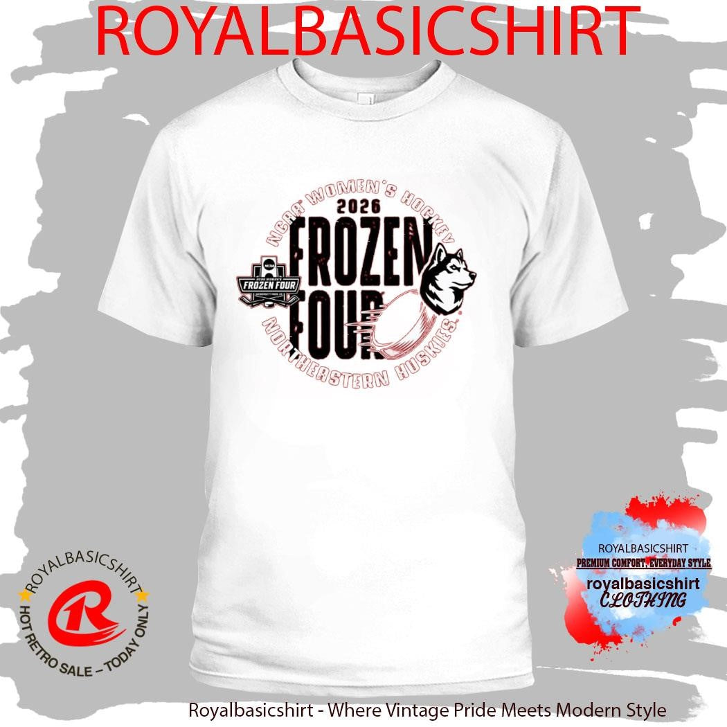 Northeastern University Women’s Hockey 2026 Frozen Four T-Shirt