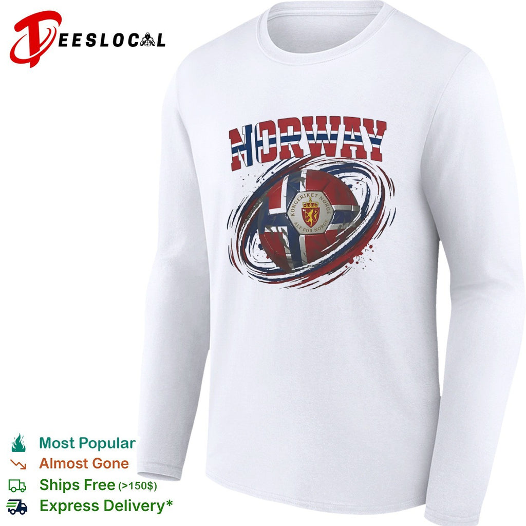 Norway flag soccer ball shirt