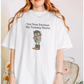 "Not Now Partner My Tummy Hurts" Frog T-Shirt - Funny Gen Z Meme, Vintage 90s Graphic Tees, Vintage Tees Y2K, Western Outfits Woman, Crew Neck Shirt
