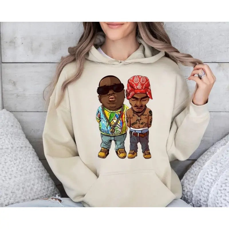 Notorious B.I.G. & 2pac Legends Hip Hop Shirt Rapper Old School Shirt T-Shirts, Hoodie, Sweatshirt