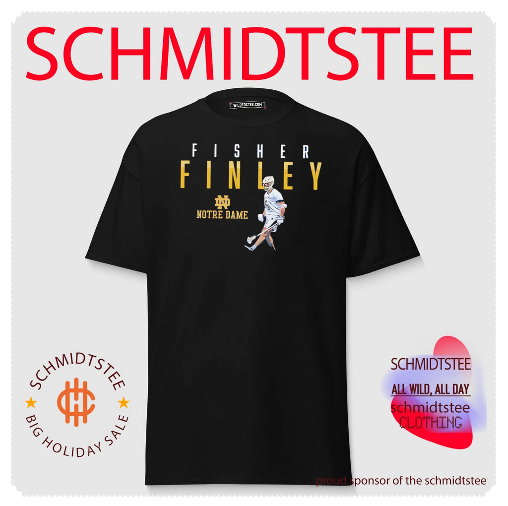 Notre Dame lacrosse Fisher Finley walking vintage shirt