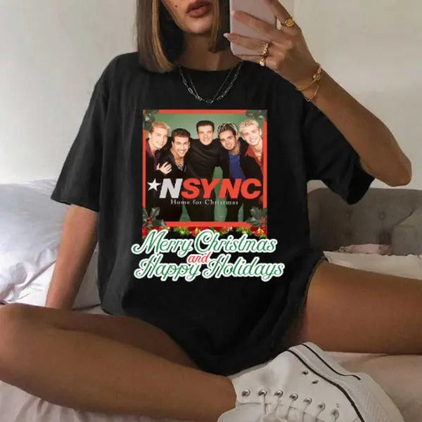 Nsync Christmas shirt, Funny Merry Christmas Holidays shirt Hoodie Sweatshirt | PrintMintTees.com