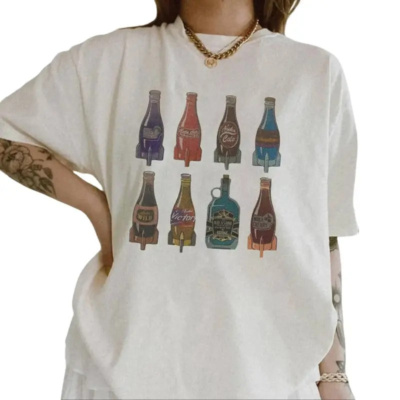 Nuka Coca Fallout Retro T-shirt, Vintage Gaming shirt Hoodie Sweatshirt | PrintMintTees.com