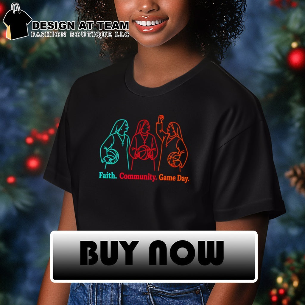 Nun Faith Community Game Day San Antonio Spurs Basketball NBA 2026 shirt