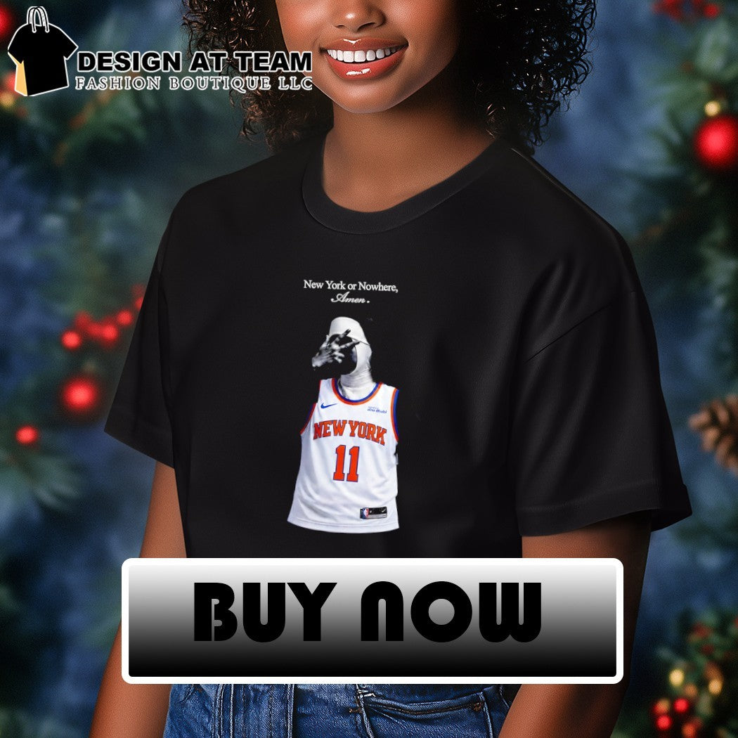 Nun Jalen Brunson 3 point New York or Nowhere Amen 2026 shirt