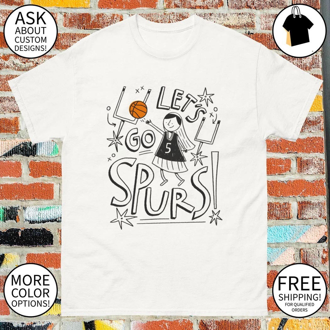 Nun x Stephon Castle San Antonio Spurs playing basketball Let’s go Spurs shirt