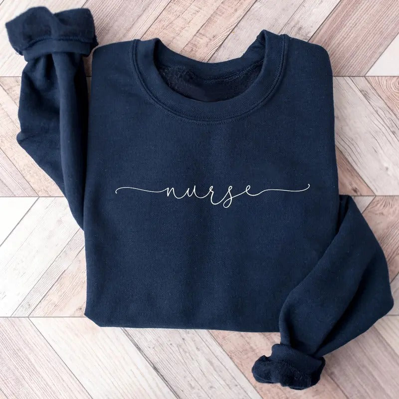 Nurse Sweatshirt, Nurse Shirt, RN ER NICU ICU Sweater, Nurse Graduate, Nursing Appreciation Gift Hoodie | PrintMintTees.com