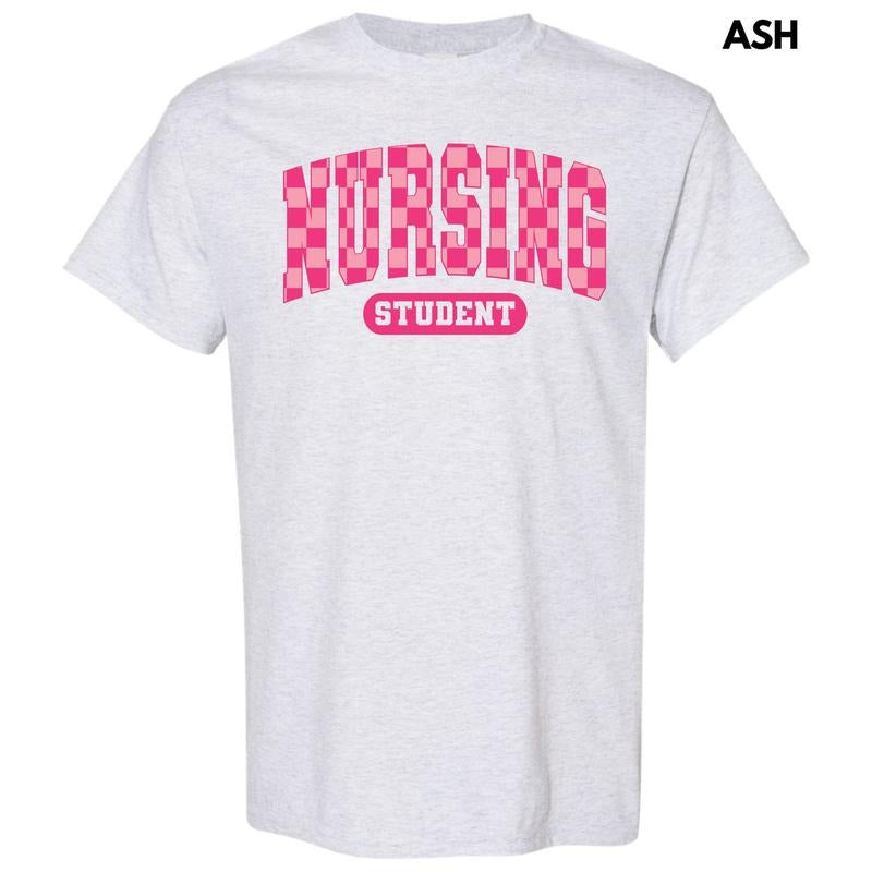 Nursing Student Checker Gildan Short Sleeve T-Shirt 'NLB' Hoodie, Sweatshirt | PrintMintTees.com