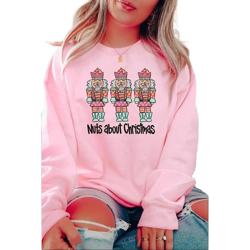 Nuts About Christmas Unisex NuBlend Crew Sweatshirt Shirt Hoodie | PrintMintTees.com