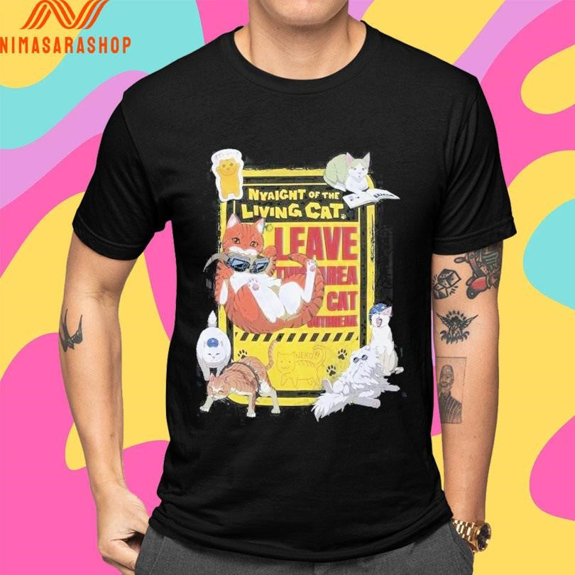 Nyaight Of The Living Cat Group Shirts